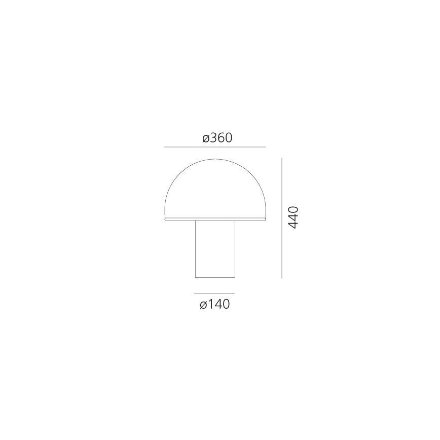 Artemide A006300 - Stalinis šviestuvas ONFALE 1xE14/5W/230V + 1xE27/13W balta