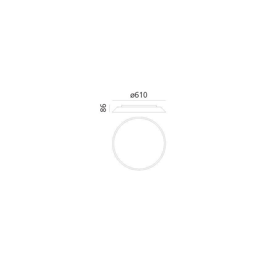 Artemide AR 0241320A - LED lubinis šviestuvas FEBE 4xLED/30W/230V