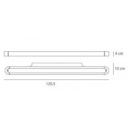 Artemide AR 1917010A - LED Sieninis šviestuvas TALO 120 1xLED/51W/230V