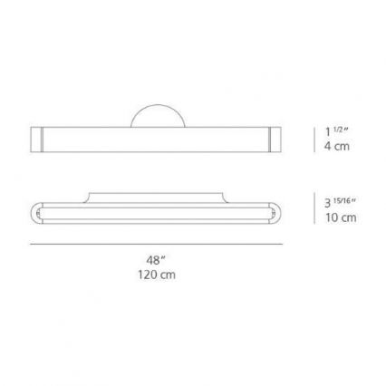 Artemide AR 1917020A - LED Sieninis šviestuvas TALO 120 1xLED/51W/230V