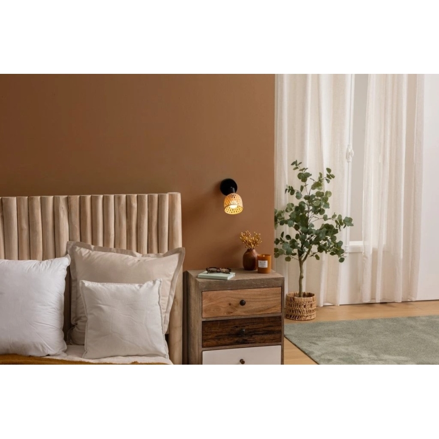 Atmosphera - Bambusinė LIO 1xE27/25W/230V sieninė lemputė