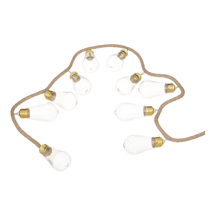 Atmosphera - Dekoratyvinė LED grandinė GIRLIANDA 10xLED/2xAA 1,65m šilta balta
