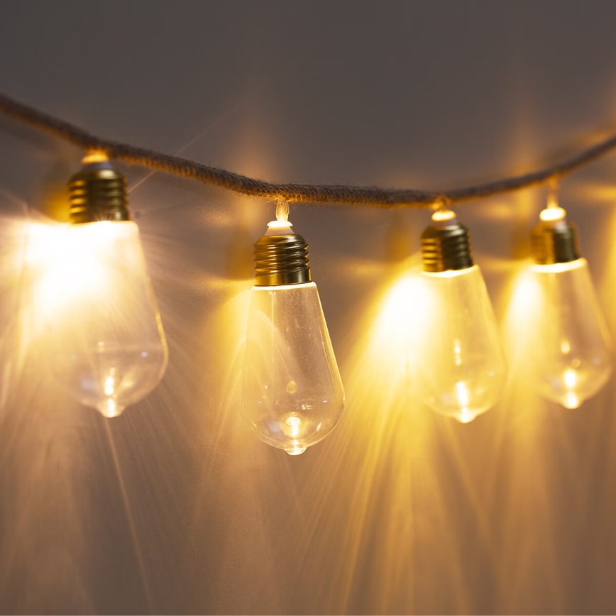 Atmosphera - Dekoratyvinė LED grandinė GIRLIANDA 10xLED/2xAA 1,65m šilta balta