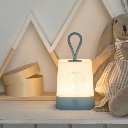 Atmosphera - LED jutiklinė vaikų įkraunama naktinė lempa RABBIT LED/3,7V 1200 mAh pilka