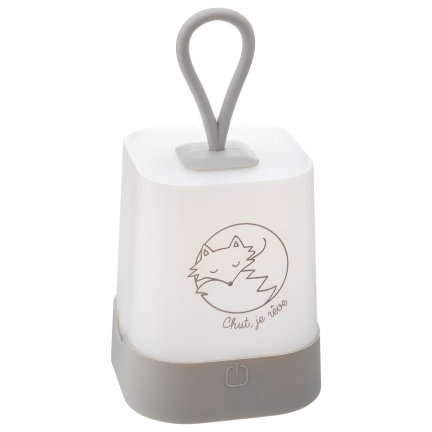 Atmosphera - LED jutiklinė vaikų įkraunama naktinė lempa RABBIT LED/3,7V 1200 mAh pilka