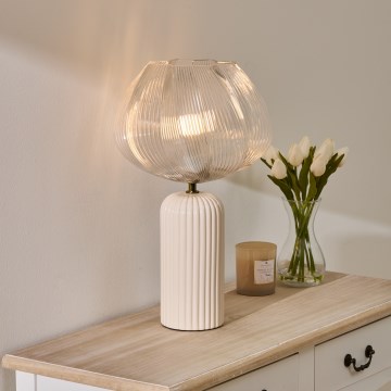Atmosphera - Kreminė PHYLAS 1xE14/40W/230V stalinė lempa