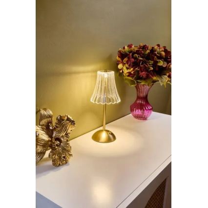 Atmosphera - jutiklinė, reguliuojama, įkraunama LED stalo lempa ANETH LED/3,7V 1800 mAh