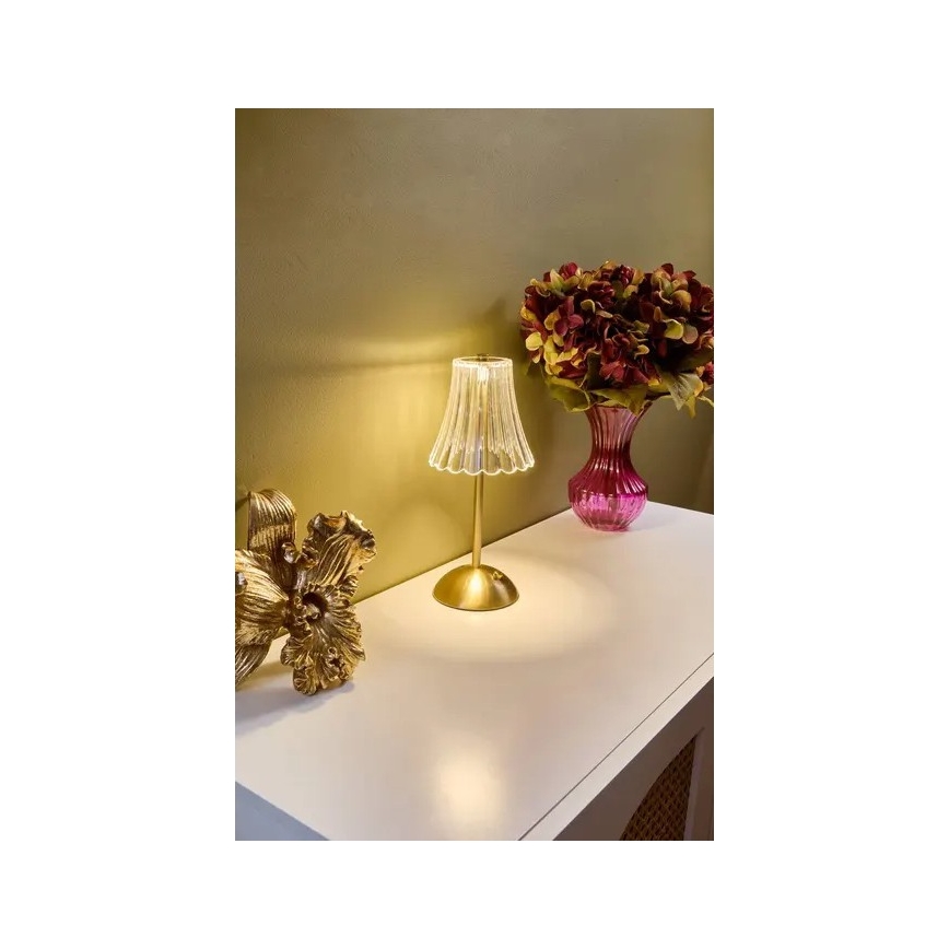 Atmosphera - jutiklinė, reguliuojama, įkraunama LED stalo lempa ANETH LED/3,7V 1800 mAh