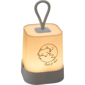 Atmosphera - LED jutiklinė vaikų įkraunama naktinė lempa RABBIT LED/3,7V 1200 mAh pilka