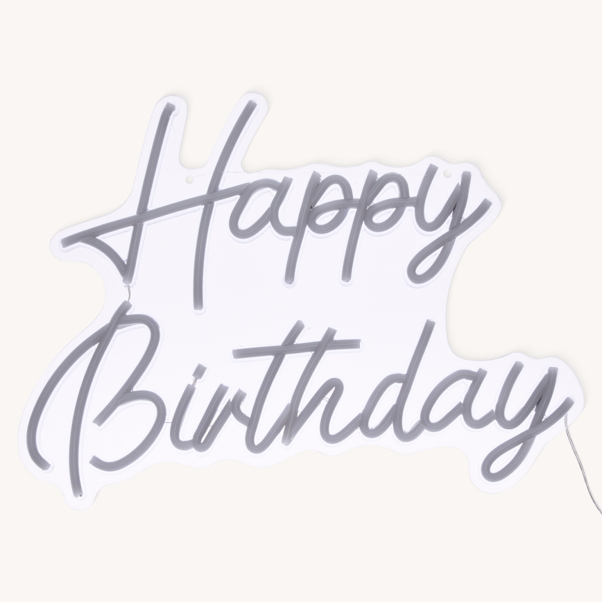 Atmosphera - LED neoninė sieninė dekoracija SU GIMTADIENIU LED/5V