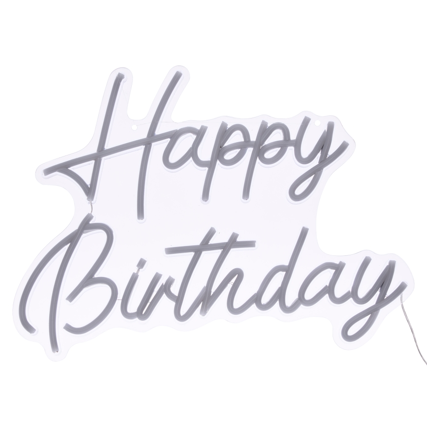 Atmosphera - LED neoninė sieninė dekoracija SU GIMTADIENIU LED/5V