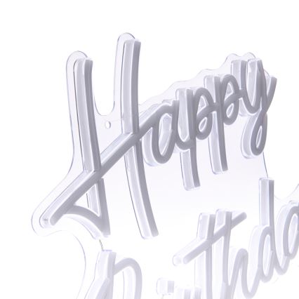 Atmosphera - LED neoninė sieninė dekoracija SU GIMTADIENIU LED/5V