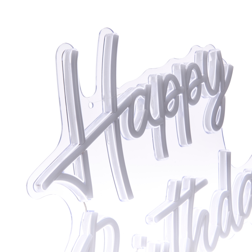 Atmosphera - LED neoninė sieninė dekoracija SU GIMTADIENIU LED/5V