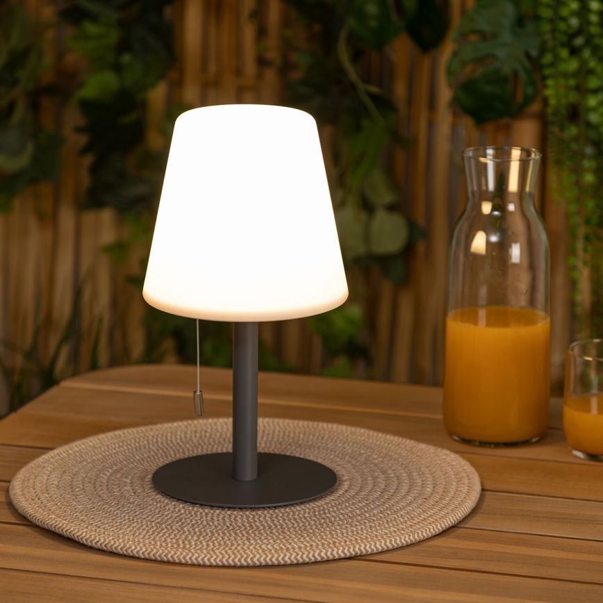 Atmosphera - LED RGBW Įkraunamas lauko Stalinis šviestuvas ZACK LED/3,7V 1200 mAh IP44 juoda
