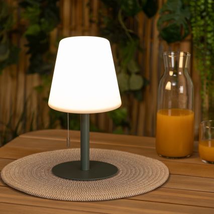 Atmosphera - LED RGBW Įkraunamas lauko Stalinis šviestuvas ZACK LED/3,7V 1200 mAh IP44 žalia