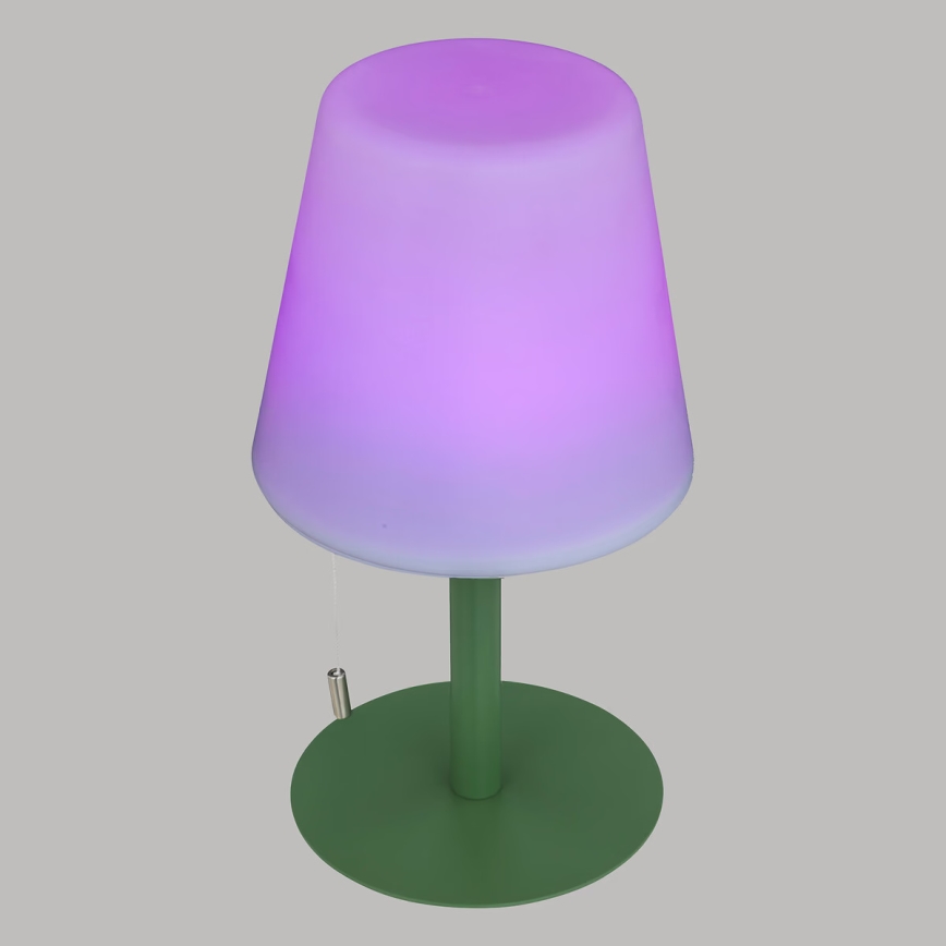 Atmosphera - LED RGBW Įkraunamas lauko Stalinis šviestuvas ZACK LED/3,7V 1200 mAh IP44 žalia