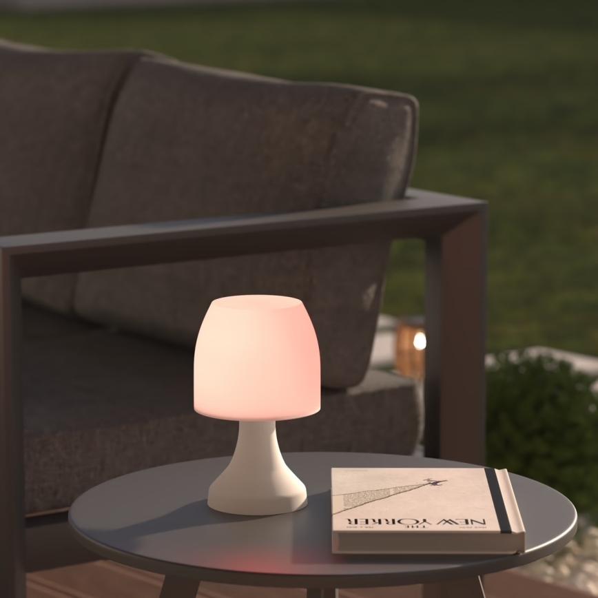 Atmosphera - LED RGB Lauko stalinis šviestuvas DOKK LED/3xAAA 19,5 cm IP44