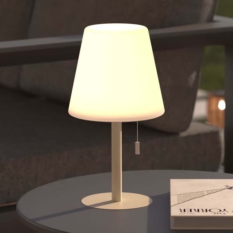 Atmosphera - LED RGBW Įkraunamas lauko Stalinis šviestuvas ZACK LED/3,7V 1200 mAh IP44 smėlio spalva