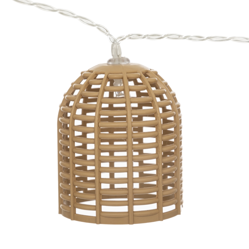 Atmosphera - LED saulės dekoratyvinė girlianda AIA 10xLED 3,35m IP44 šiltai balta 1500 mAh