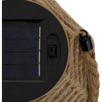 Atmosphera - LED saulės žibintas GINA LED/1,2V 800 mAh IP44 džiutas