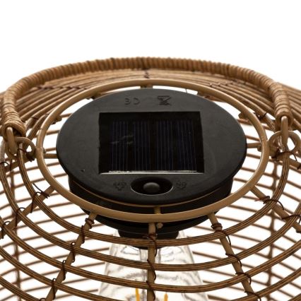 Atmosphera - LED šviestuvas, įkraunamas saulės energija CUBA LED/1,2V 800 mAh IP44 rotangas