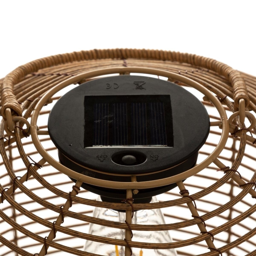 Atmosphera - LED šviestuvas, įkraunamas saulės energija CUBA LED/1,2V IP44 rotangas