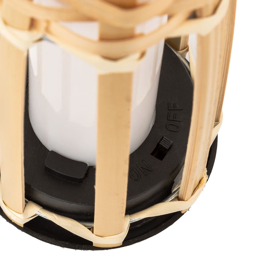Atmosphera - LED šviestuvas, įkraunamas saulės energija MACEO LED/1,2V IP44 bambukas