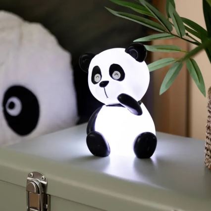 Atmosphera - LED vaikiška naktinė lempa PANDA LED/3xLR44