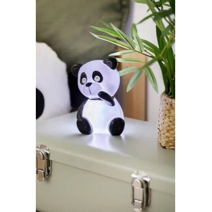 Atmosphera - LED vaikiška naktinė lempa PANDA LED/3xLR44