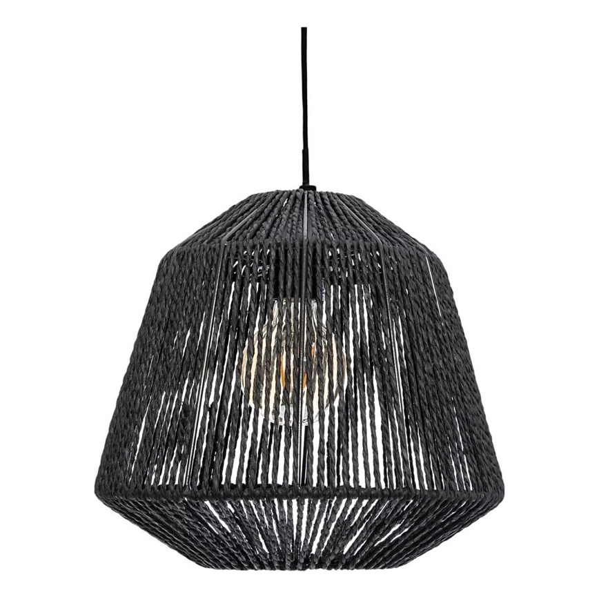 Atmosphera - Pakabinamas sietynas JILY 1xE27/40W/230V džiutas juoda