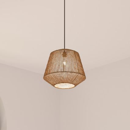 Atmosphera - Pakabinamas sietynas JILY 1xE27/40W/230V džiutas smėlio spalva