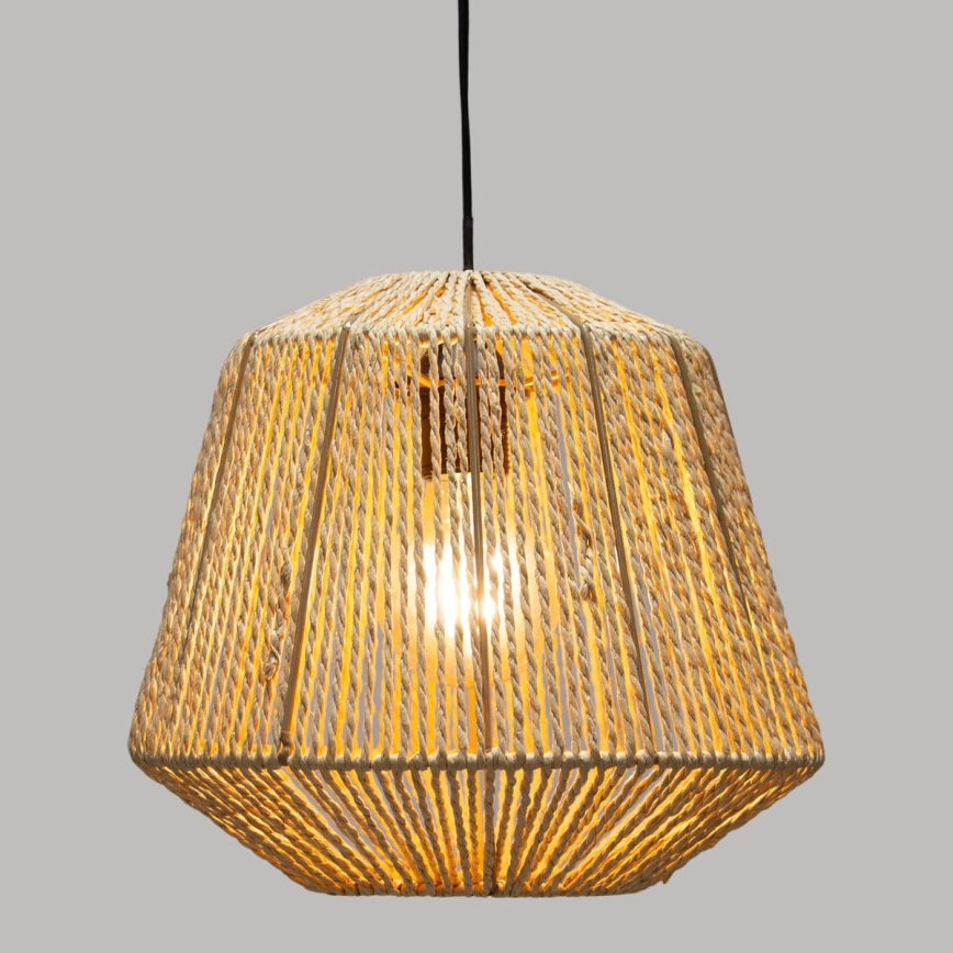 Atmosphera - Pakabinamas sietynas JILY 1xE27/40W/230V džiutas smėlio spalva