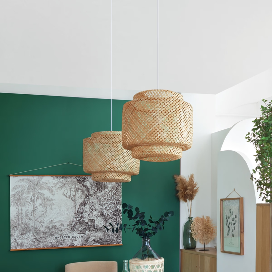 Atmosphera - Pakabinamas sietynas LIBY 1xE27/40W/230V bambukas