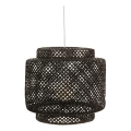 Atmosphera - Pakabinamas sietynas LIBY 1xE27/40W/230V bambukas/juoda