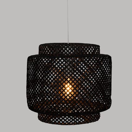 Atmosphera - Pakabinamas sietynas LIBY 1xE27/40W/230V bambukas/juoda