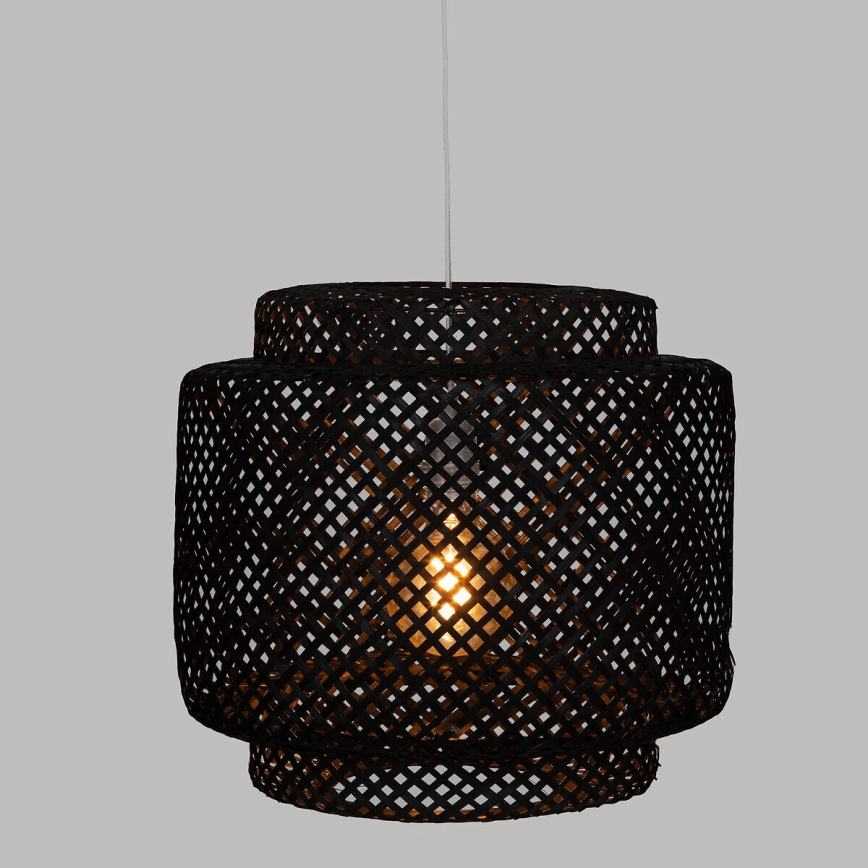 Atmosphera - Pakabinamas sietynas LIBY 1xE27/40W/230V bambukas/juoda