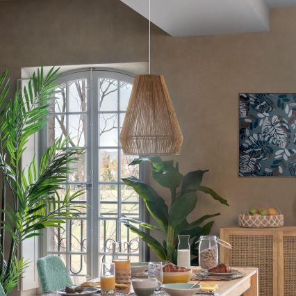 Atmosphera - Pakabinamas sietynas PALM 1xE27/40W/230V džiutas