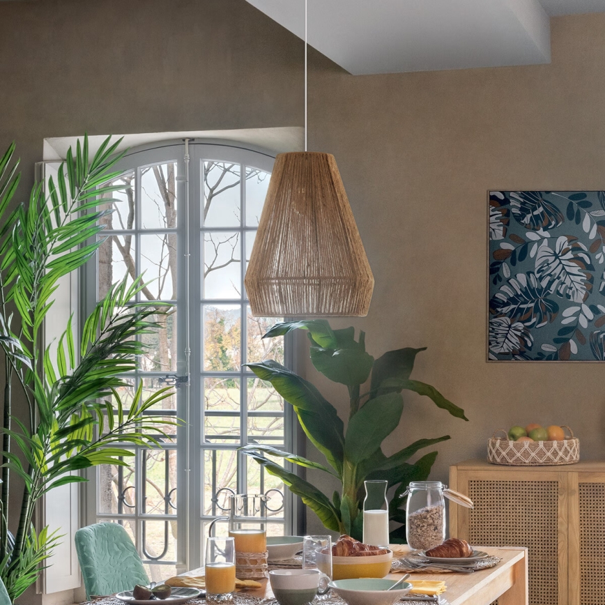 Atmosphera - Pakabinamas sietynas PALM 1xE27/40W/230V džiutas