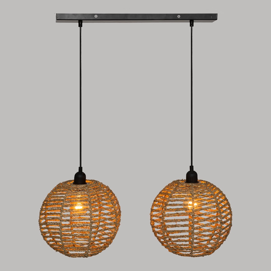 Atmosphera - Pakabinamas sietynas RANA 2xE27/40W/230V rotangas