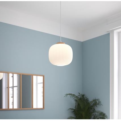 Atmosphera - Pakabinamas šviestuvas su laidu TRAVIS 1xE27/25W/230V pušis