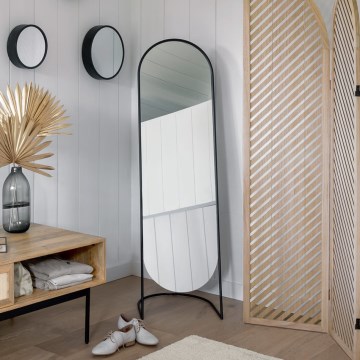 Atmosphera - Pastatomas veidrodis JEF 136x39,5 cm juodas