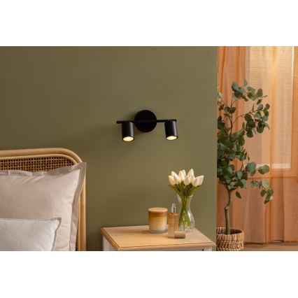 Atmosphera - Paviršinis šviestuvas VICO 2xGU10/25W/230V juodas
