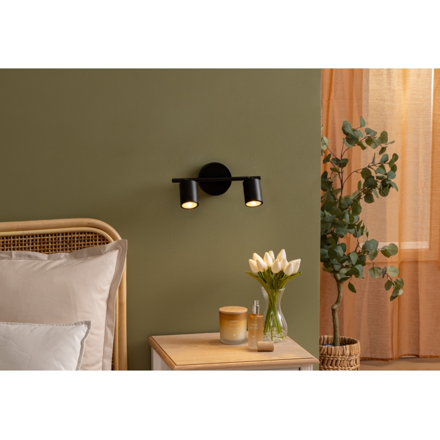 Atmosphera - Paviršinis šviestuvas VICO 2xGU10/25W/230V juodas