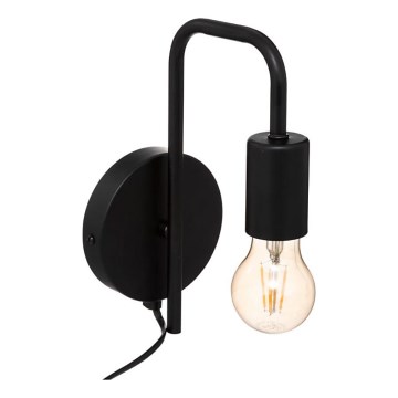 Atmosphera - Sieninis šviestuvas KELI 1xE27/40W/230V juoda