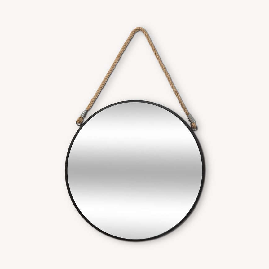 Atmosphera - Sieninis veidrodis EDEN diametras 38 cm juoda