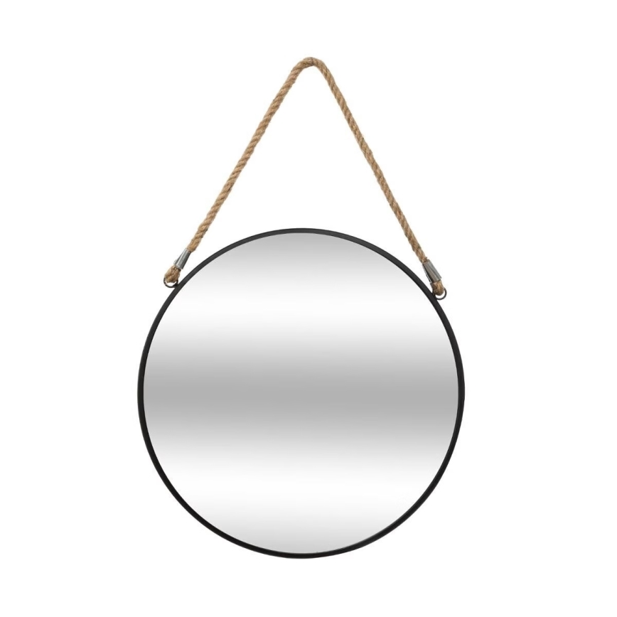 Atmosphera - Sieninis veidrodis EDEN diametras 38 cm juoda