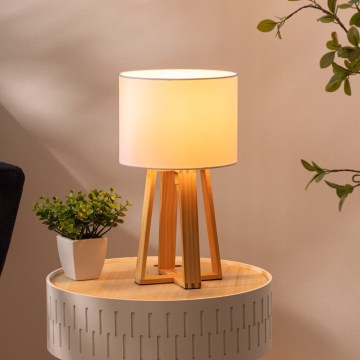 Atmosphera - Stalinis šviestuvas MOLU 1xE27/25W/230V pušis/balta