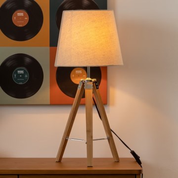 Atmosphera - Stalinis šviestuvas RUNO 1xE27/25W/230V bambukas/kreminė