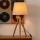Atmosphera - Stalinis šviestuvas RUNO 1xE27/25W/230V bambukas/kreminė