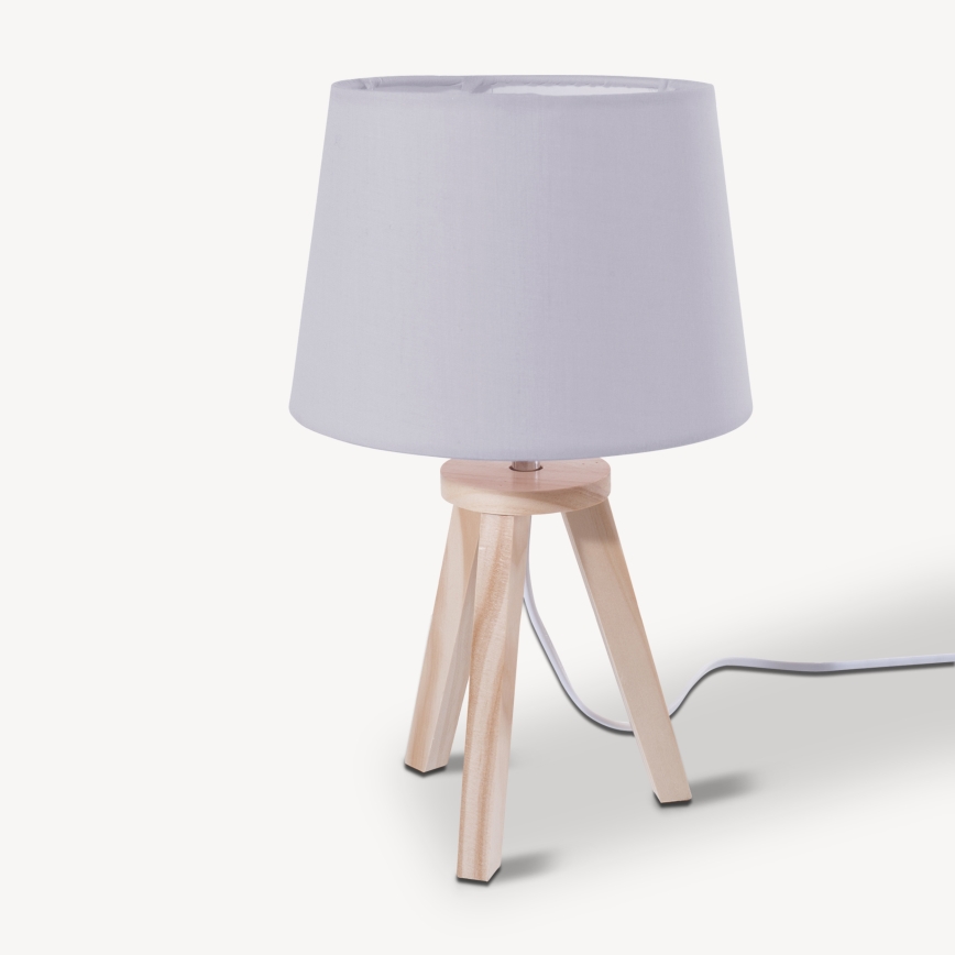 Atmosphera - Stalinis šviestuvas TRIPOD 1xE14/40W/230V pušis/pilka